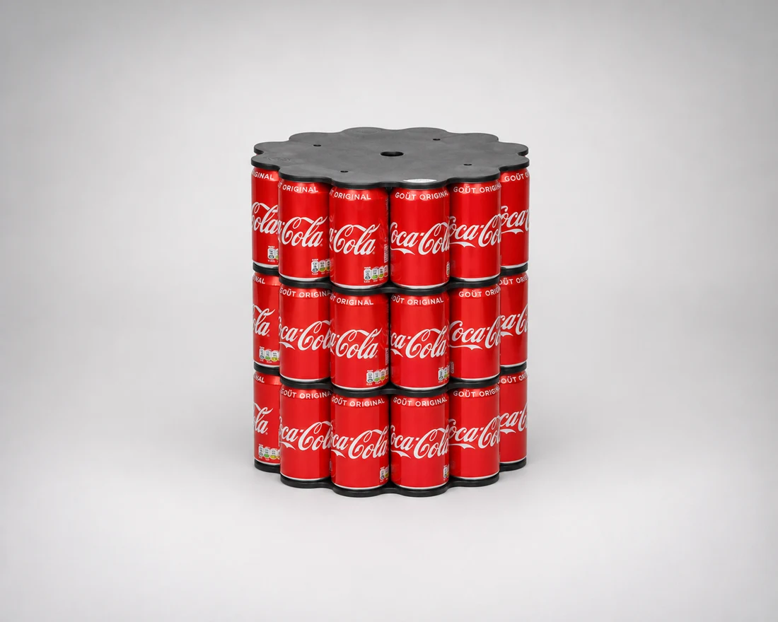 Le Kit Noir Ajouré monté avec des canettes